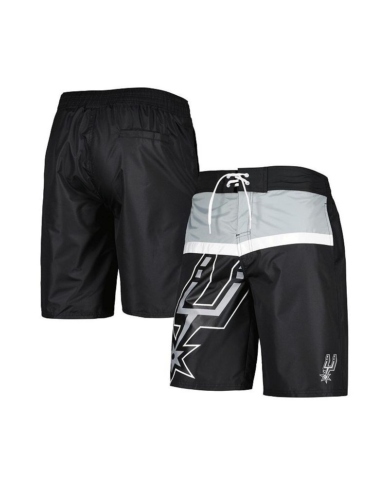 Men's Black San Antonio Spurs Sea Wind Swim Trunks $35.09 Swimsuits