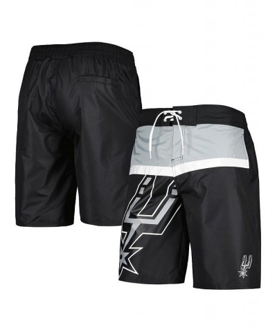 Men's Black San Antonio Spurs Sea Wind Swim Trunks $35.09 Swimsuits