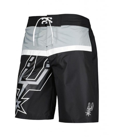 Men's Black San Antonio Spurs Sea Wind Swim Trunks $35.09 Swimsuits