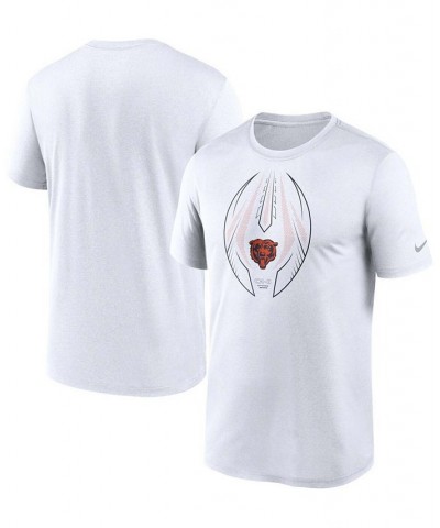 Men's White Chicago Bears Team Legend Icon Performance T-shirt $21.59 T-Shirts