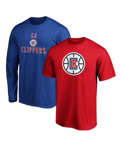 Men's Branded Red, Royal LA Clippers T-shirt Combo Pack $25.48 T-Shirts