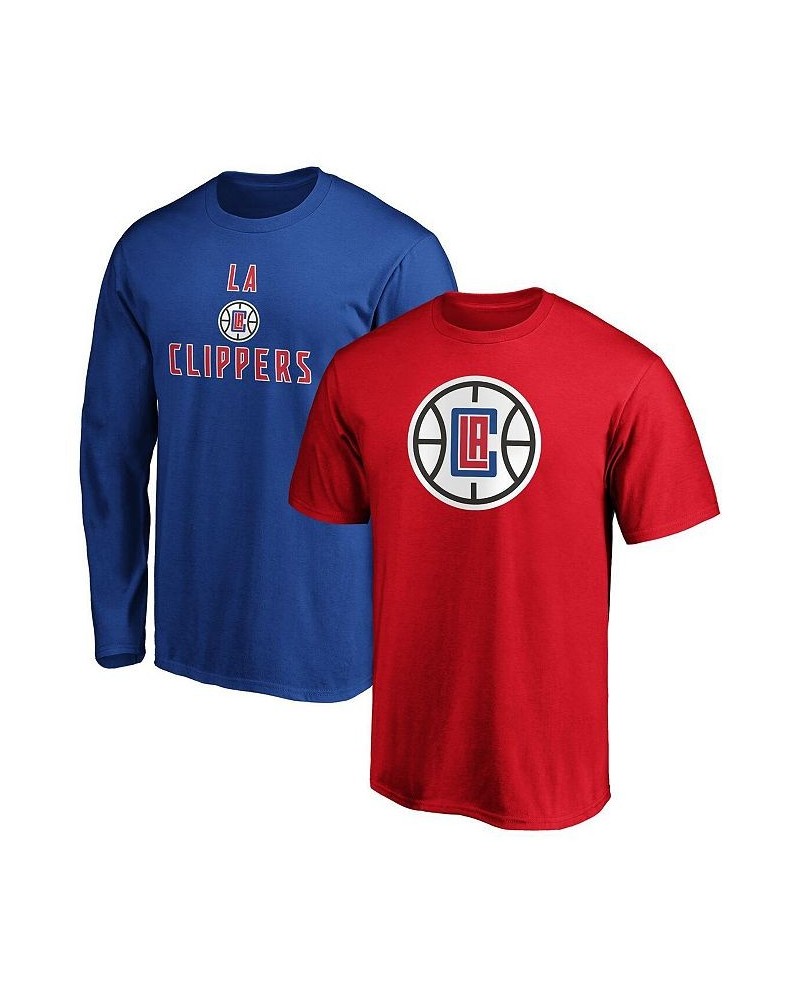 Men's Branded Red, Royal LA Clippers T-shirt Combo Pack $25.48 T-Shirts