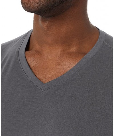 Men's Heat Plus V-Neck Long-Sleeve Thermal Shirt Gray $12.68 Pajama