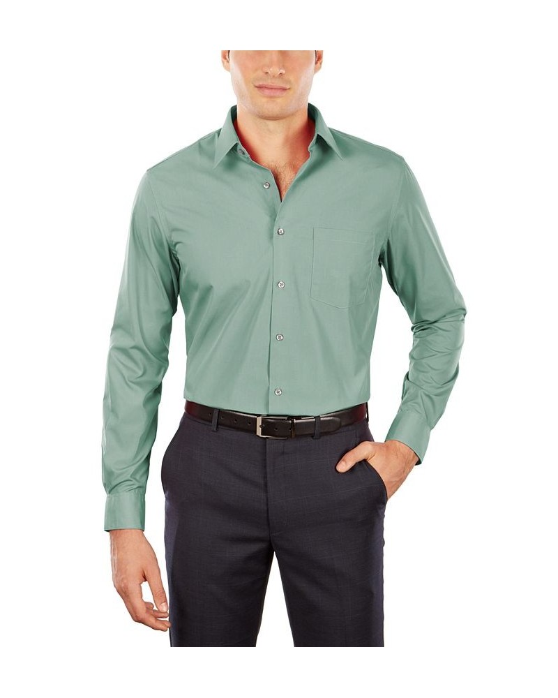 Men's Athletic Fit Poplin Dress Shirt Leaf $13.83 Dress Shirts