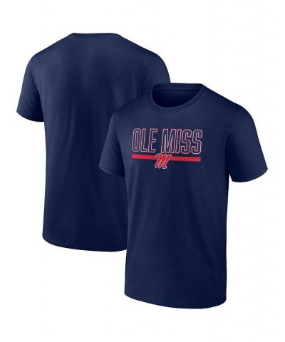 Men's Branded Navy Ole Miss Rebels Classic Inline Team T-shirt $20.29 T-Shirts