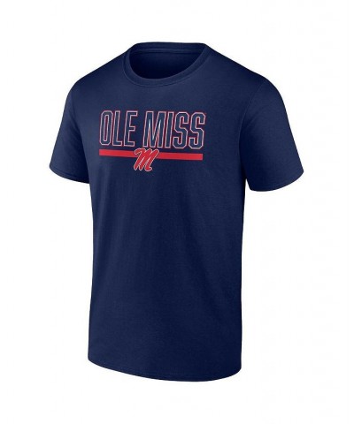 Men's Branded Navy Ole Miss Rebels Classic Inline Team T-shirt $20.29 T-Shirts