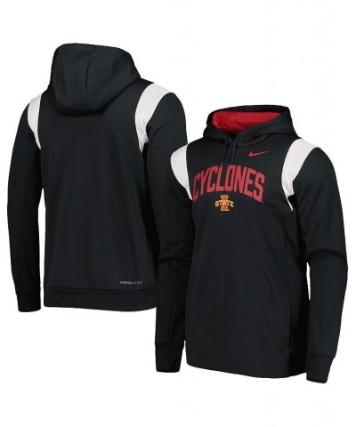 Men's Black Iowa State Cyclones 2022 Sideline Performance Pullover Hoodie $47.50 Sweatshirt