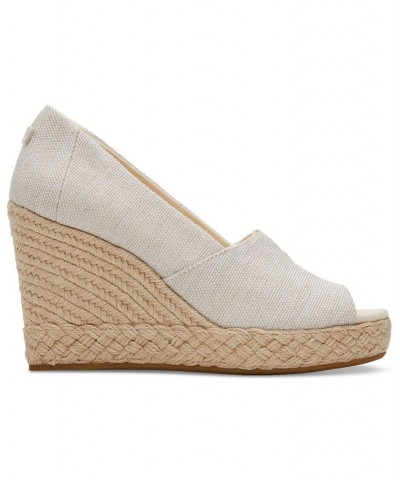 Women's Michelle Peep Toe Espadrille Platform Wedge Pumps PD03 $40.05 Shoes