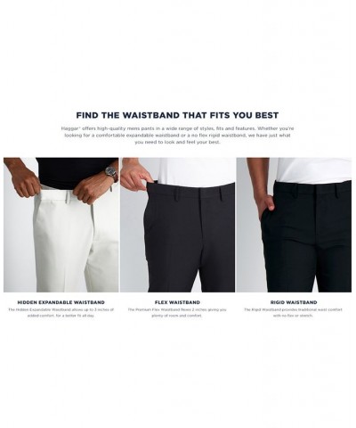 Men's Cool 18 PRO Stretch Straight Fit Flat Front Dress Pants Blue $31.89 Pants