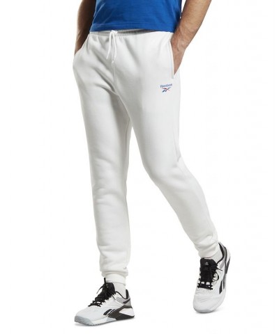 Men's Identity Classic-Fit Fleece Joggers White $21.44 Pants