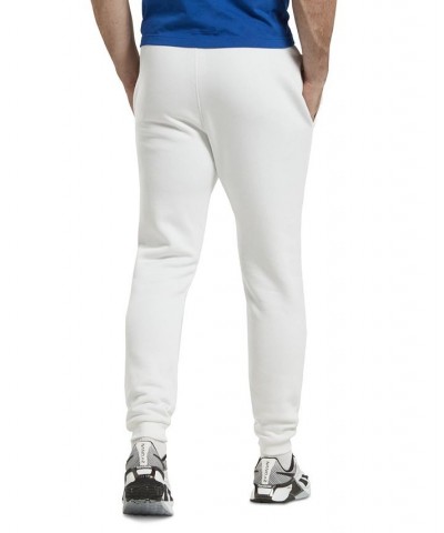 Men's Identity Classic-Fit Fleece Joggers White $21.44 Pants