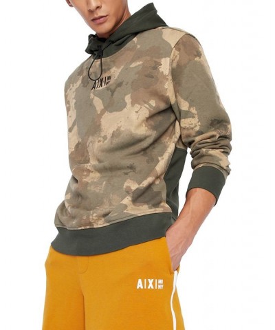 Men's Side Stripe Logo-Print Sweat Shorts Brown $40.28 Shorts