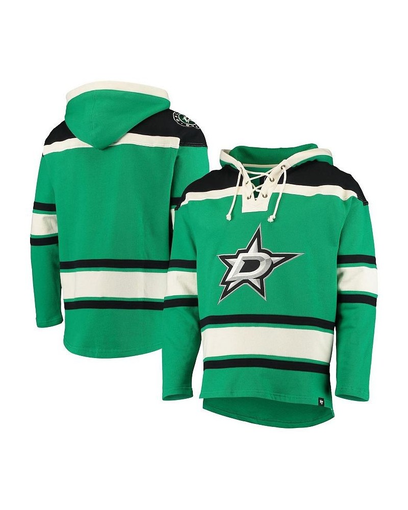 Men's '47 Kelly Green Dallas Stars Superior Lace-Up Pullover Hoodie $42.18 Sweatshirt