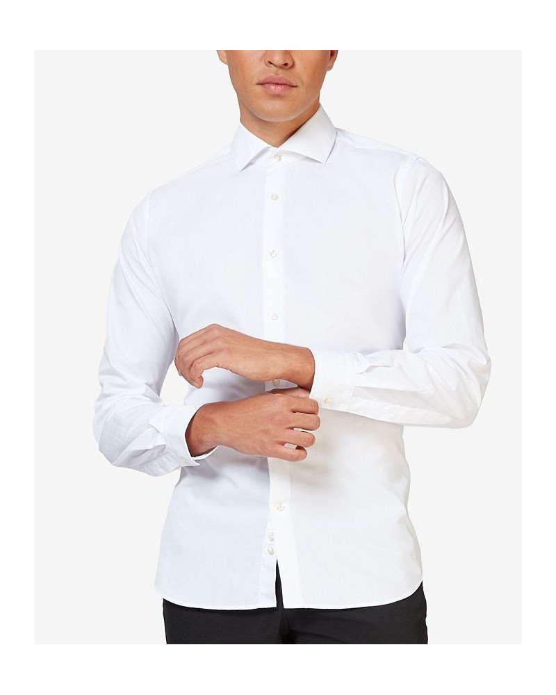 Men's Solid Color Shirt White $18.00 Dress Shirts