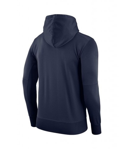 Men's Navy Syracuse Orange Basketball Drop Circuit Performance Pullover Hoodie $42.30 Sweatshirt