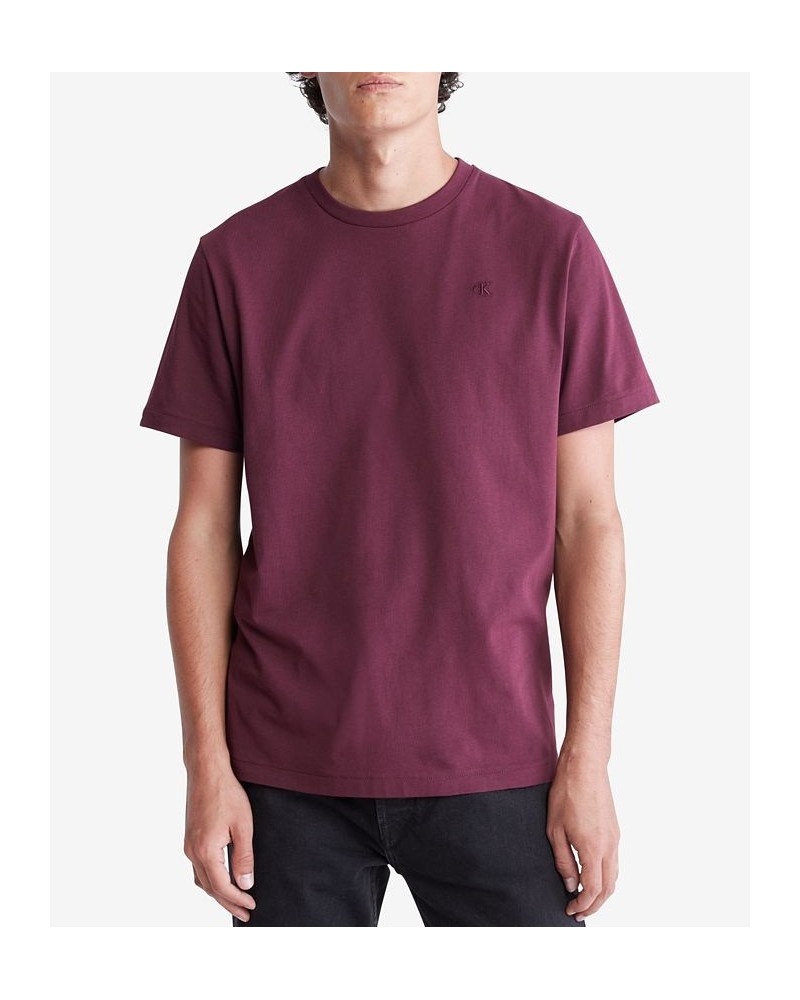 Men's Smooth Cotton Solid Crewneck T-Shirt PD09 $27.72 T-Shirts