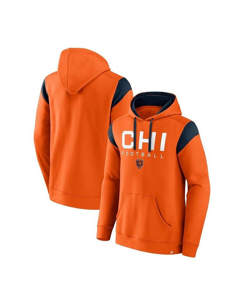 Men's Branded Orange Chicago Bears Call The Shot Pullover Hoodie $40.00 Sweatshirt