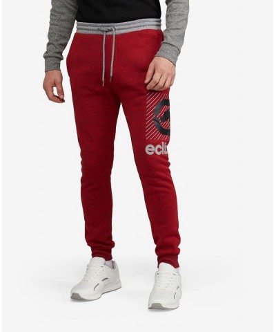 Men's Big and Tall Lined Up Joggers Red $34.80 Pants