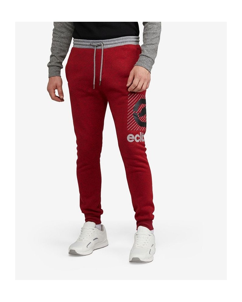 Men's Big and Tall Lined Up Joggers Red $34.80 Pants