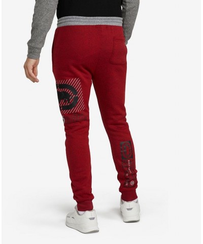 Men's Big and Tall Lined Up Joggers Red $34.80 Pants