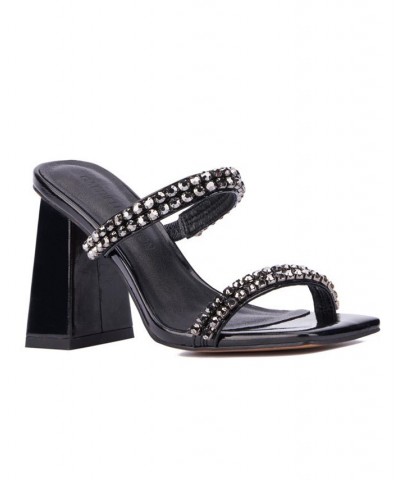 Women's Nadia Band Gem Sandal Black $39.98 Shoes