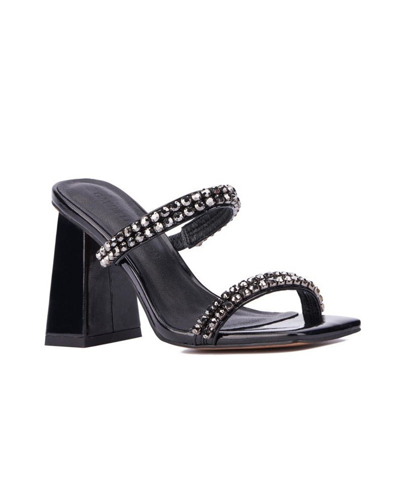 Women's Nadia Band Gem Sandal Black $39.98 Shoes