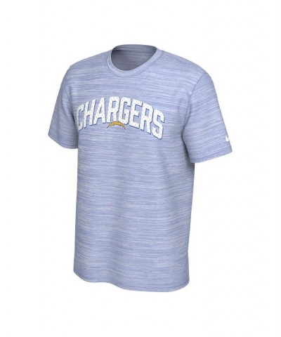 Men's Powder Blue Los Angeles Chargers Sideline Velocity Athletic Stack Performance T-shirt $22.00 T-Shirts