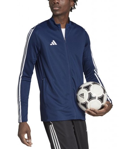 Men's Tiro 23 Slim-Fit Performance 3-Stripes Track Jacket Blue $29.90 Jackets