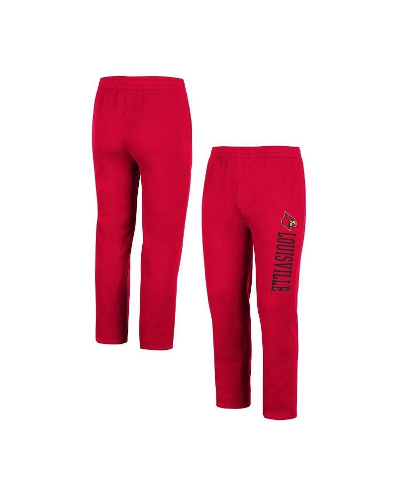 Men's Red Louisville Cardinals Fleece Pants $26.95 Pants