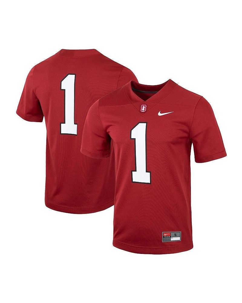 Men's Number 1 Cardinal Stanford Cardinal Untouchable Football Jersey $40.48 Jersey