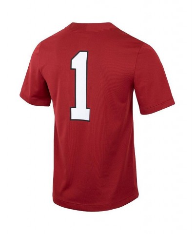 Men's Number 1 Cardinal Stanford Cardinal Untouchable Football Jersey $40.48 Jersey