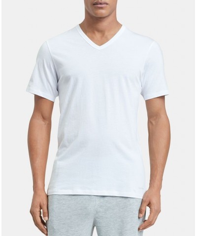 Men's 5-Pk. Cotton Classics Slim V-Neck Undershirts White $21.56 Undershirt