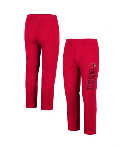 Men's Red Louisville Cardinals Fleece Pants $26.95 Pants