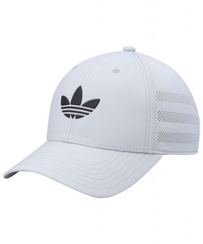 Men's Gray Beacon Trefoil III Snapback Hat $21.27 Hats