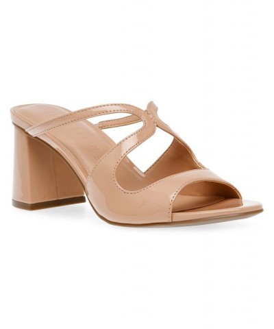 Women's Anita Dress Sandal Slide Tan/Beige $49.50 Shoes