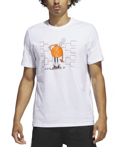 Men's Lil' Stripe Classic-Fit Basketball Bracket Graphic T-Shirt White $22.00 T-Shirts