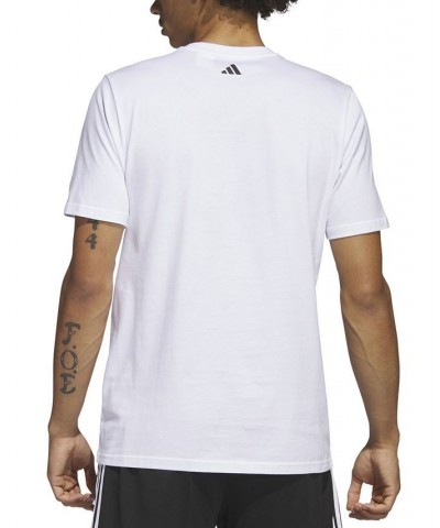 Men's Lil' Stripe Classic-Fit Basketball Bracket Graphic T-Shirt White $22.00 T-Shirts