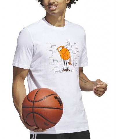 Men's Lil' Stripe Classic-Fit Basketball Bracket Graphic T-Shirt White $22.00 T-Shirts