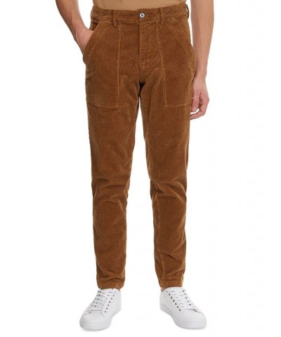 Men's Denton Straight-Fit TH Flex Stretch Corduroy Carpenter Pants Brown $32.79 Pants