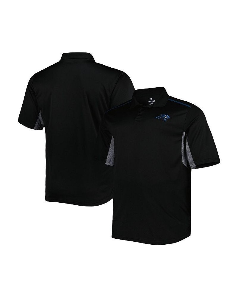 Men's Black Carolina Panthers Big and Tall Team Color Polo Shirt $30.55 Polo Shirts