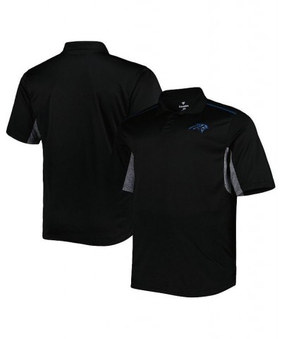 Men's Black Carolina Panthers Big and Tall Team Color Polo Shirt $30.55 Polo Shirts