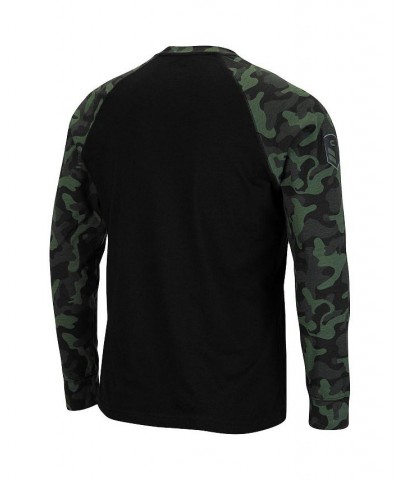 Men's Black Louisville Cardinals OHT Military-Inspired Appreciation Camo Raglan Long Sleeve T-shirt $23.50 T-Shirts