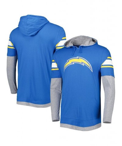 Men's Powder Blue Los Angeles Chargers Long Sleeve Hoodie T-shirt $28.00 T-Shirts