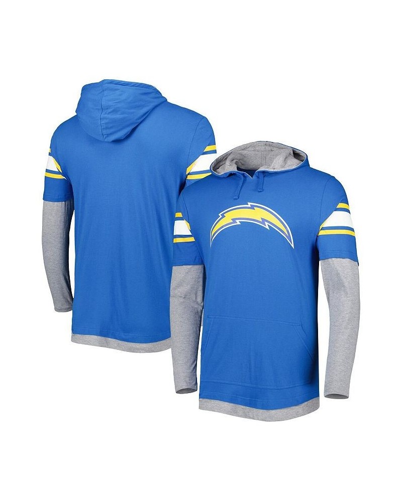 Men's Powder Blue Los Angeles Chargers Long Sleeve Hoodie T-shirt $28.00 T-Shirts