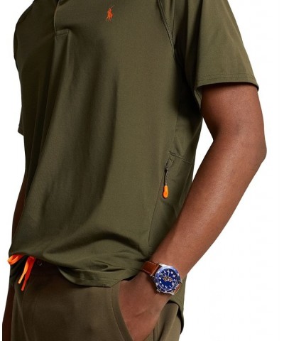 Men's Custom Slim Fit Performance Polo Shirt Green $68.08 Polo Shirts