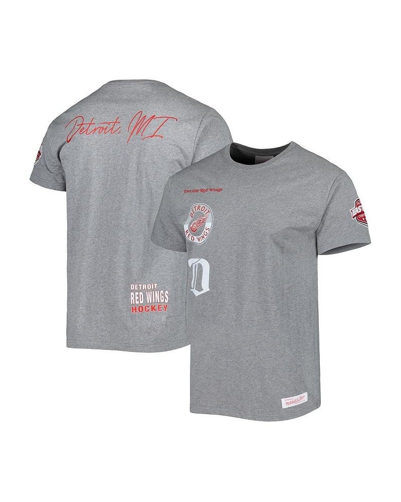 Men's Heather Gray Detroit Red Wings City Collection T-shirt $33.14 T-Shirts