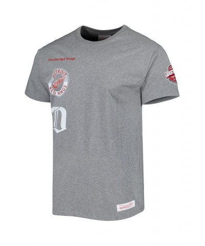 Men's Heather Gray Detroit Red Wings City Collection T-shirt $33.14 T-Shirts