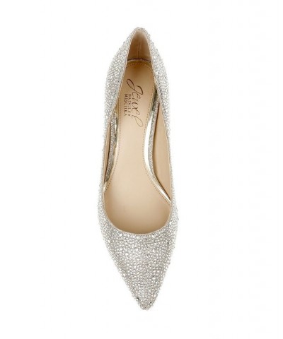 Women's Frenchie Evening Pumps Gold $54.50 Shoes