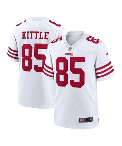 Men's George Kittle White San Francisco 49ers Player Game Jersey $51.36 Jersey