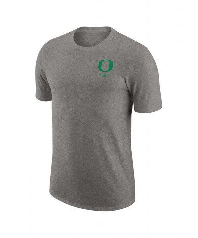 Men's Heather Gray Oregon Ducks Logo 2-Hit Tri-Blend T-shirt $18.90 T-Shirts